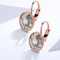 Audrey Lever Back Earrings Embellished with Swarovski¬Æ crystals