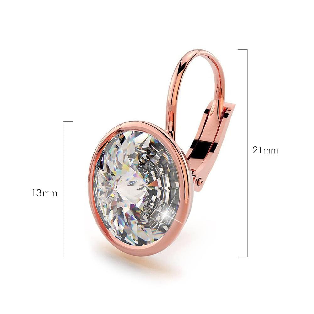Audrey Lever Back Earrings Embellished with Swarovski¬Æ crystals