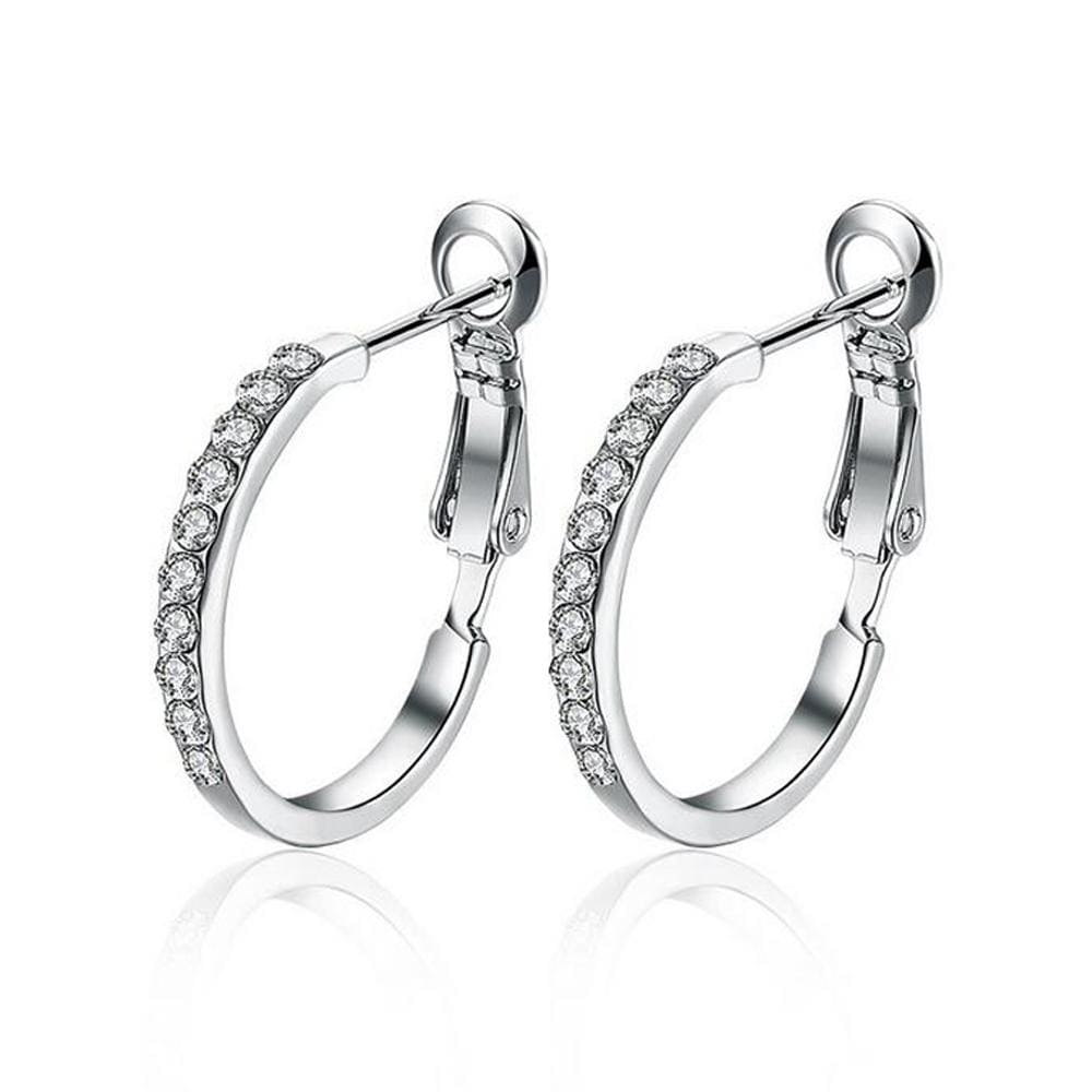 Sheer Lady Latch-Back Earrings Embellished with Swarovski¬Æ crystals
