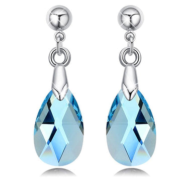 Elmina Crystal Drop Earrings Embellished with Swarovski crystals