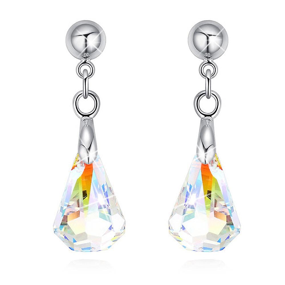 Frozen Tear AB Drop Earrings Embellished with Swarovski  crystals