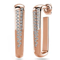 Glamour C-Hoop Earrings Embellished with Swarovski¬Æ crystals