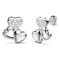 Trio Heart Stud Earrings Embellished with Swarovski¬Æ crystals