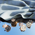 Rosie Stud Earrings Embellished with Swarovski crystals