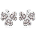 Three Heart Petals Earrings Embellished with Swarovski¬Æ crystals