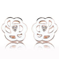 De Fleur Studs Earrings Embellished with Swarovski¬Æ crystals