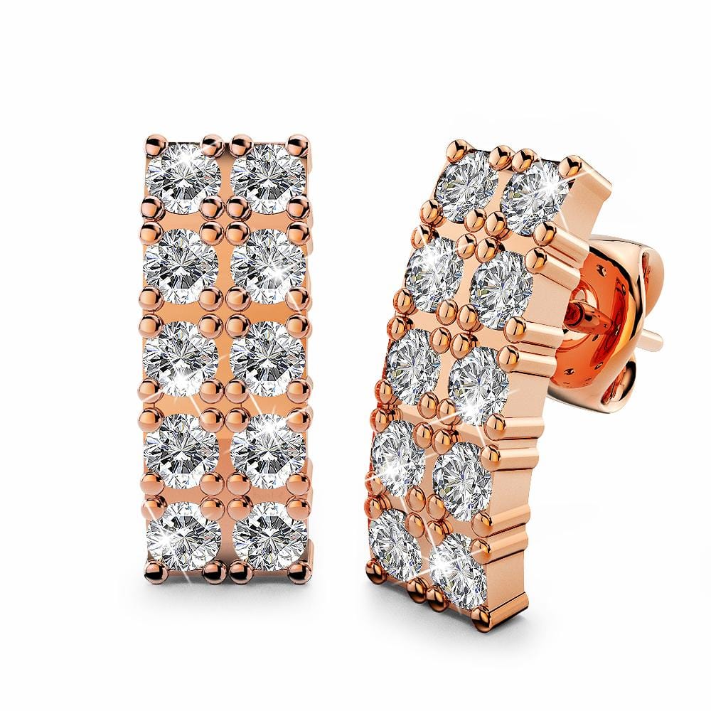 Glitz And Glam Stud Earrings Embellished with Swarovski¬Æ crystals