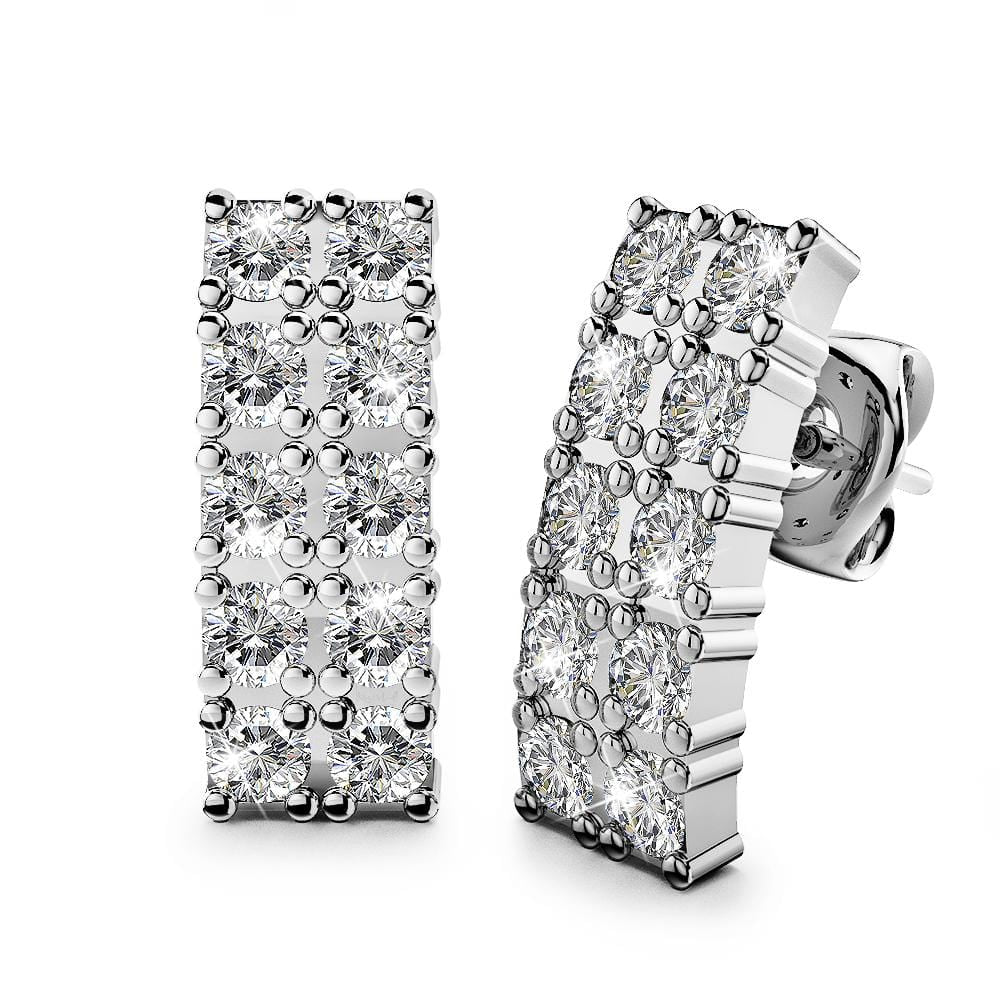 Glitz And Glam Stud Earrings Embellished with Swarovski¬Æ crystals