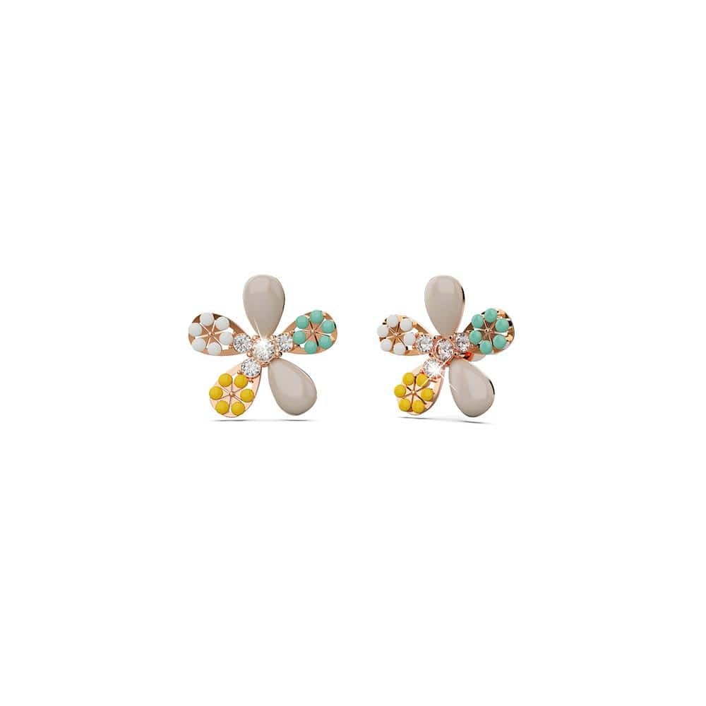 Adriana Multicolour Floral Stud Earrings