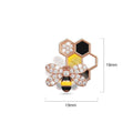 Honeycomb Bee Stud Earrings