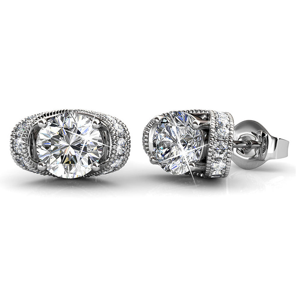 Tiara Earrings Embellished with Swarovski¬Æ crystals