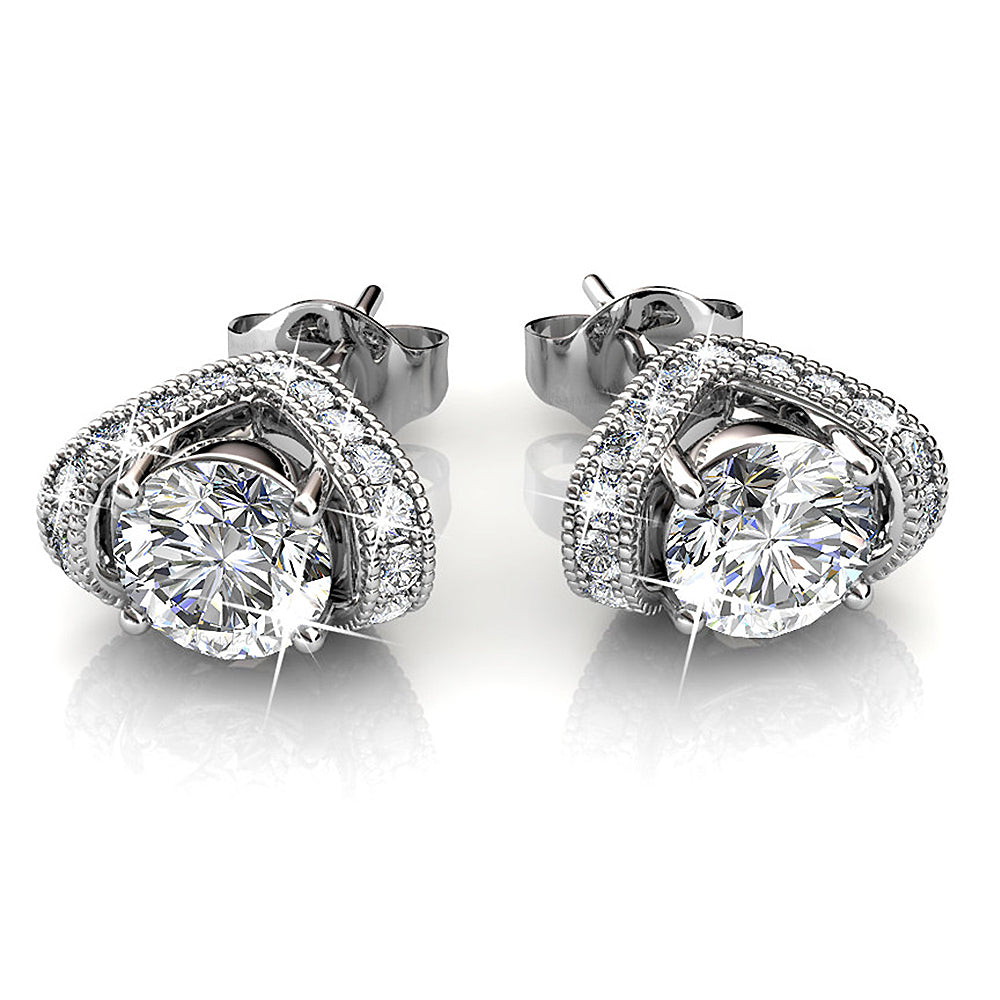 Tiara Earrings Embellished with Swarovski¬Æ crystals