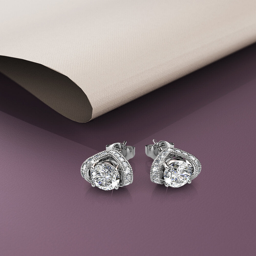Tiara Earrings Embellished with Swarovski¬Æ crystals