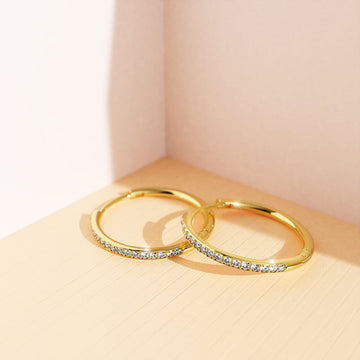 Encrusted Hoop Earrings Embellished With SWAROVSKI® Crystals