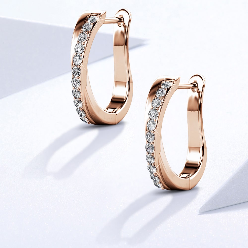 Candor Latch Back Earrings Embellished with Swarovski¬Æ crystals