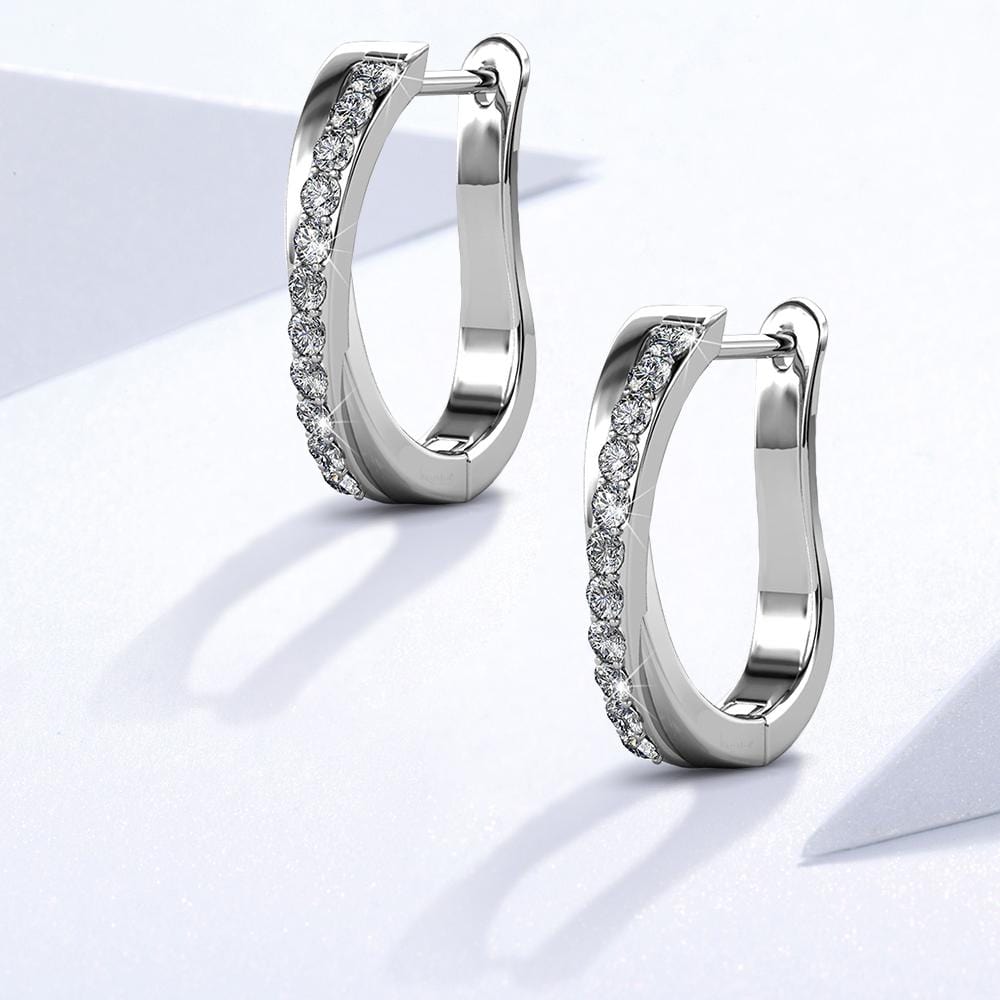 Candor Latch Back Earrings Embellished with Swarovski¬Æ crystals