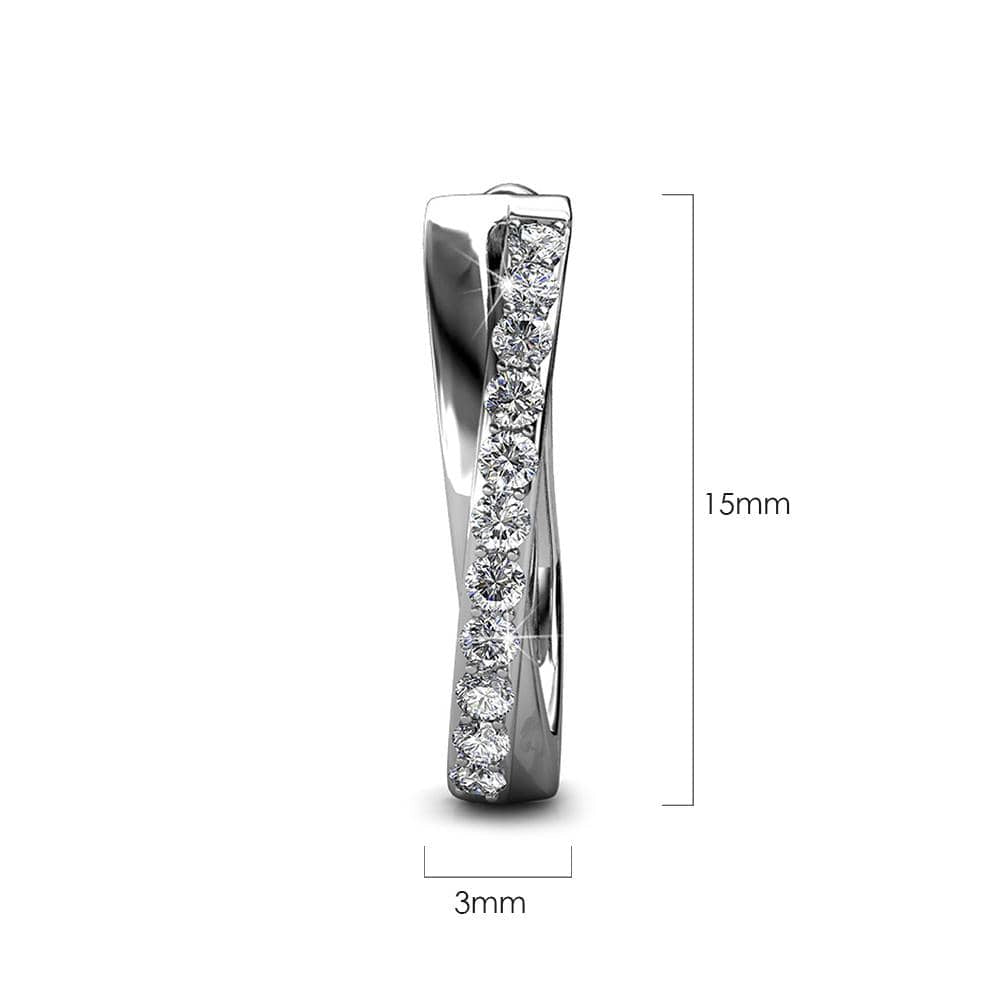 Candor Latch Back Earrings Embellished with Swarovski¬Æ crystals