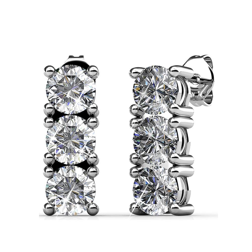 Crystal Tower Brilliance Earrings Embellished with Swarovski¬Æ crystals