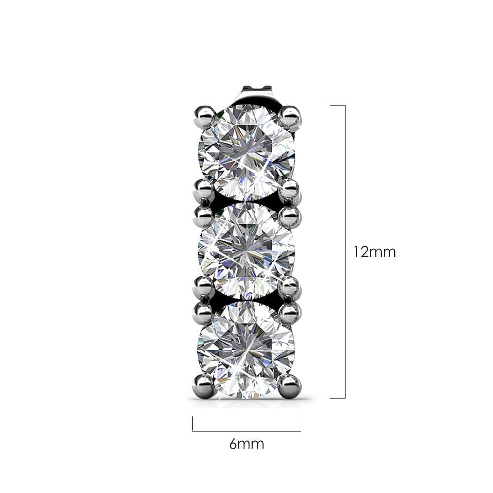 Crystal Tower Brilliance Earrings Embellished with Swarovski¬Æ crystals