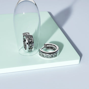 Huggie Earrings Embellished With SWAROVSKI® Crystals