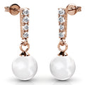Lustrous Earrings Embellished with Swarovski¬Æ crystals