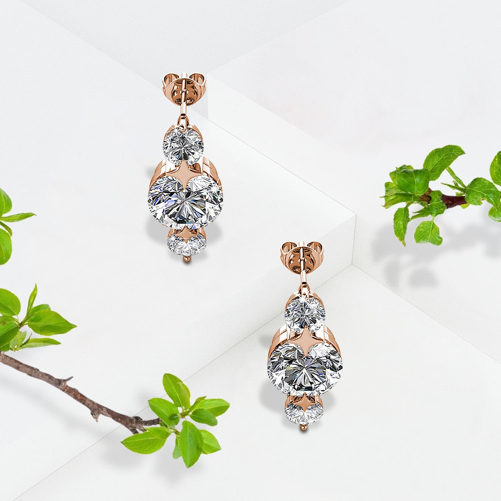 Long Journey Drop Earrings Embellished with Swarovski¬Æ crystals