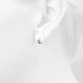 Ultra Shine Huggie Earrings Embellished with Swarovski¬Æ crystals