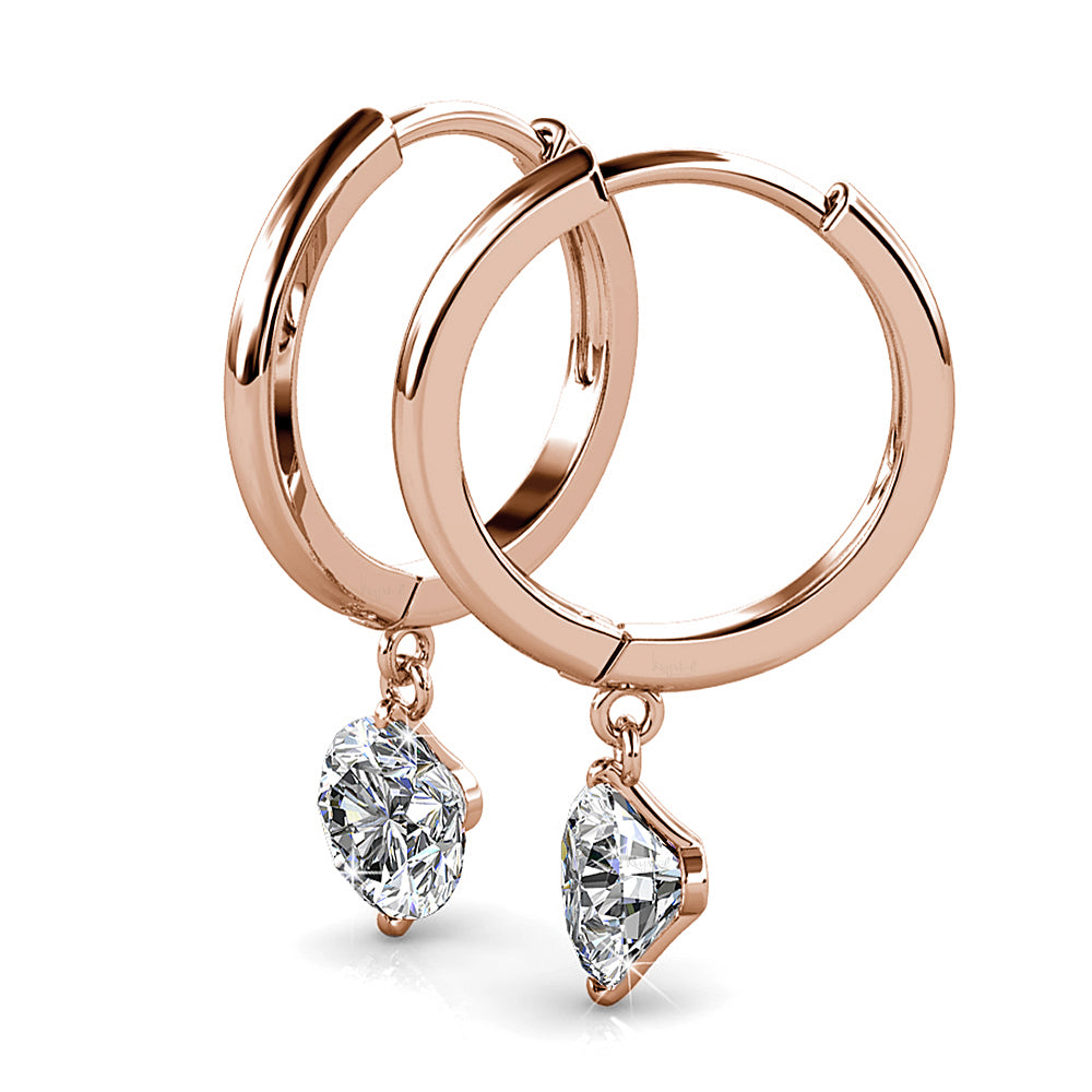 Clear Sensual Drop Earrings Embellished with Swarovski¬Æ crystals