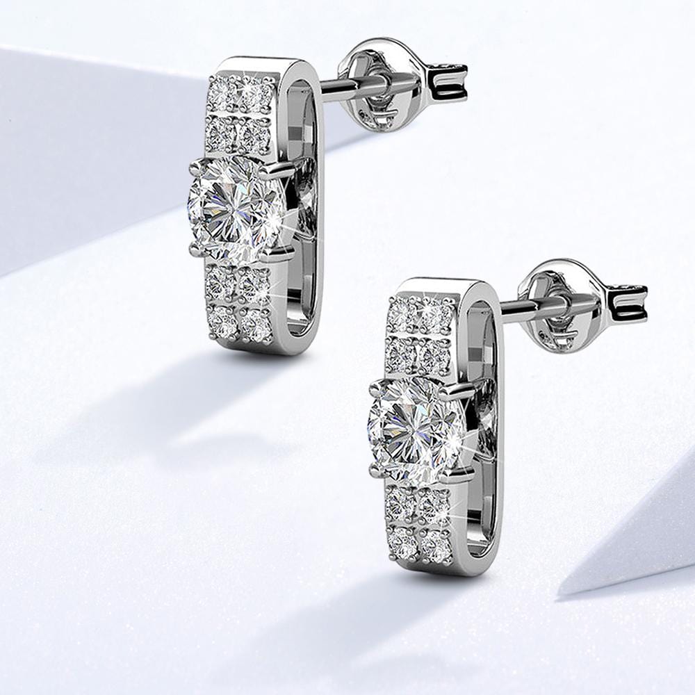 Glaze Stud Earrings Embellished with Swarovski¬Æ crystals