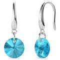 Timeless Crystal Drop Earrings Aquamarine Embellished with Swarovski¬Æ crystals