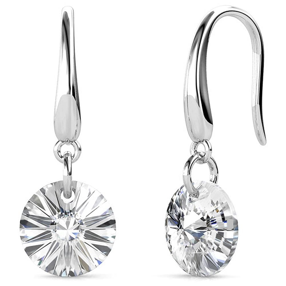 Timeless Crystal Drop Earrings Clear Embellished with Swarovski¬Æ crystals