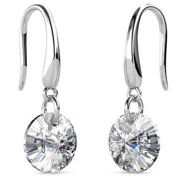 Timeless Crystal Drop Earrings Clear Embellished with Swarovski¬Æ crystals