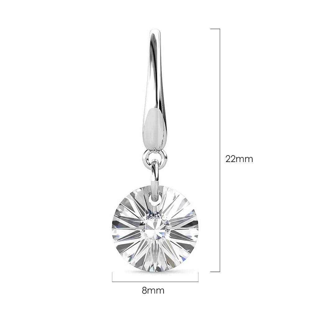 Timeless Crystal Drop Earrings Clear Embellished with Swarovski¬Æ crystals