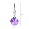 Timeless Crystal Drop Earrings Purple Embellished with Swarovski¬Æ crystals