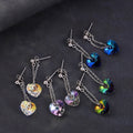 My Love Dangle Earrings Embellished with Crystals from Swarovski¬Æ Moonlight