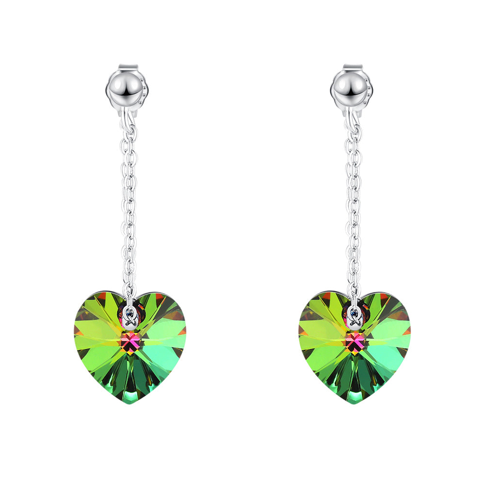 My Love Dangle Earrings Embellished with Crystals from Swarovski¬Æ Vitrail