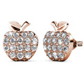 Stunning Apple Stud Earrings Embellished With Swarovski¬Æ crystals