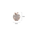 Stunning Apple Stud Earrings Embellished With Swarovski¬Æ crystals