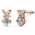 Treasure Bling Pendant Stud Earrings in Rose Gold Embellished with Crystals from Swarovski¬Æ