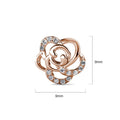 Bloom Rose Gold Stud Earrings Embellished with Swarovski¬Æ crystals