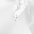 Elegant Rose Gold Stud Earrings Embellished with Swarovski¬Æ crystals