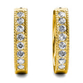 Clique Huggie Earrings Embellished with Crystals from Swarovski¬Æ in Gold