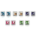 Boxed 5 Pairs Multi-Colour Stud Set Embellished with Swarovski  crystals