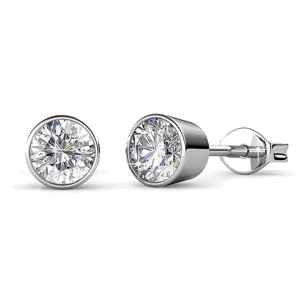 Boxed 7 Pairs Stud Earrings Set Embellished with Swarovski  crystals
