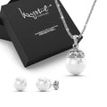 Bridal Necklace and Earrings Set Embellished with Swarovski crystals - Brilliant Co