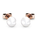 Boxed Pearl Set Embellished with Swarovski crystals in Rose Gold