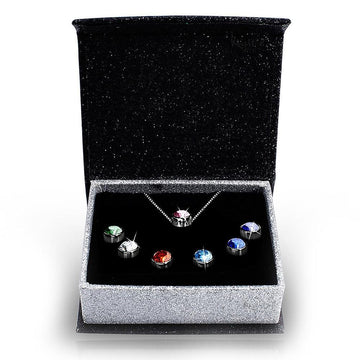 Boxed 7Day Boxed Pendant Set Embellished with Swarovski  crystals