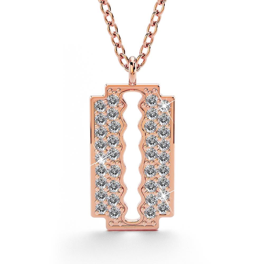 Glittery Blade Necklace