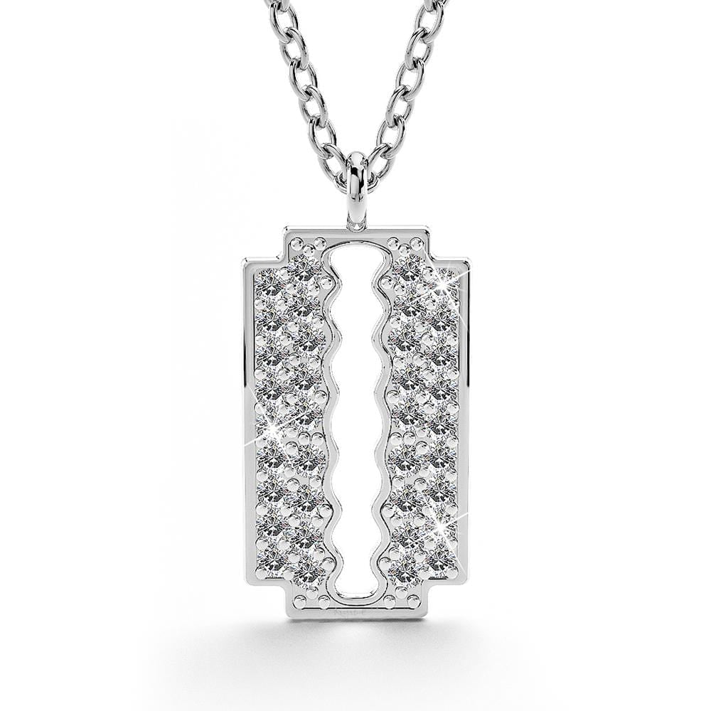 Glittery Blade Necklace
