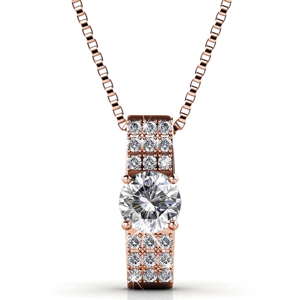 Designer Pendant Necklace Embellished with Swarovski crystals